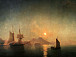 И. Айвазовский. Вид на Везувий в лунную ночь. 1858